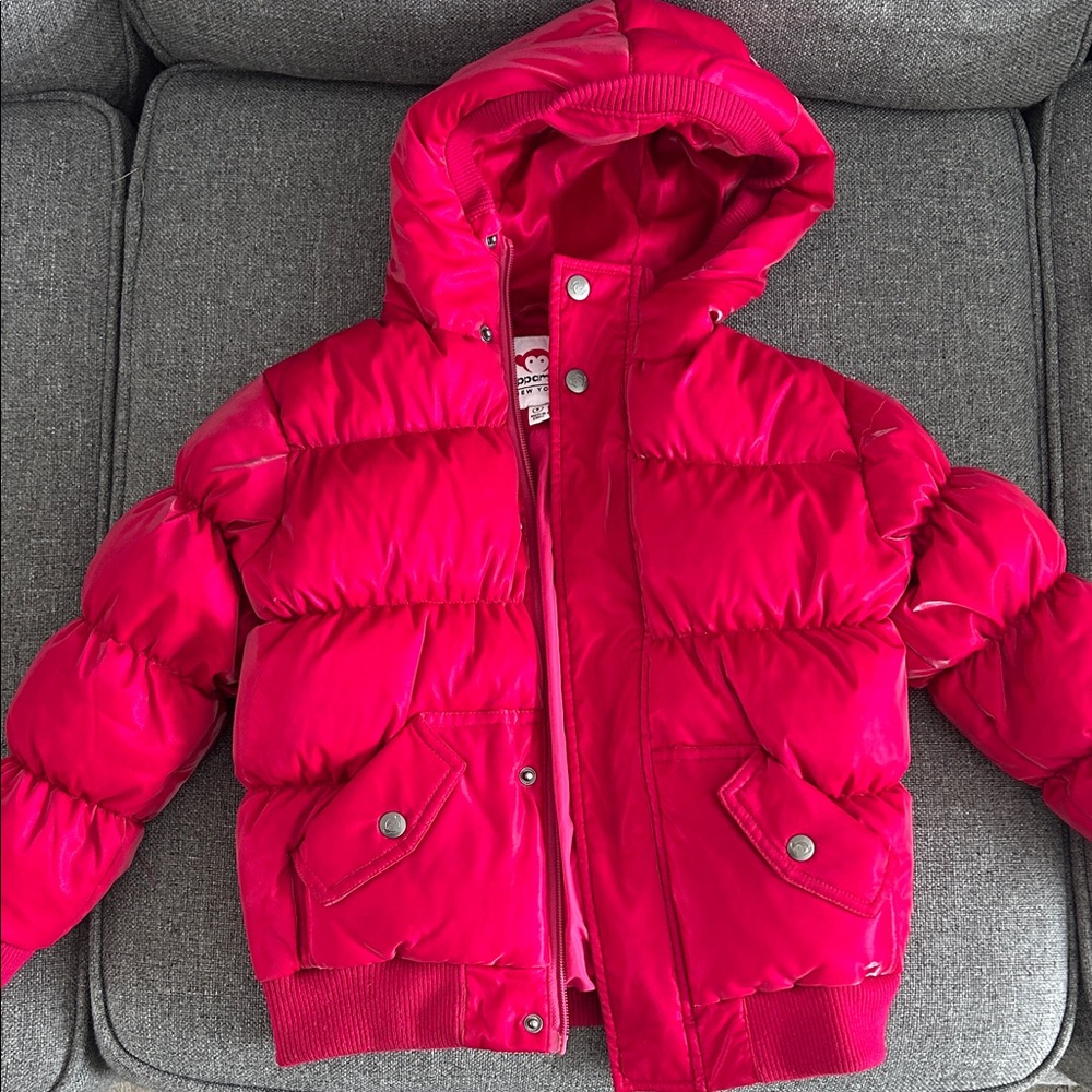 Appaman Pink Puffer Jacket with Hood Size 6 girls